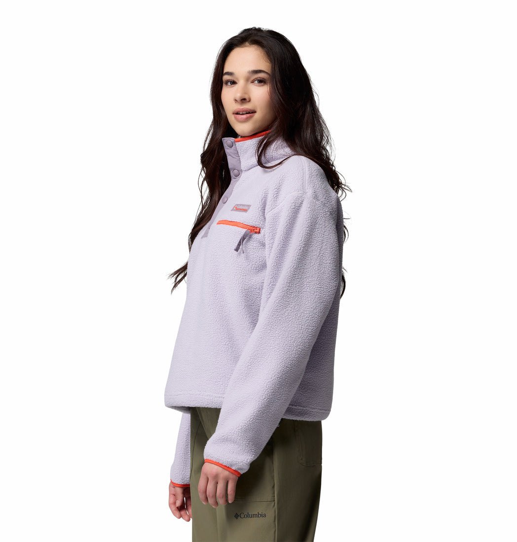 Columbia Helvetia™ II Cropped Sherpa Half Snap Fleece Lavender