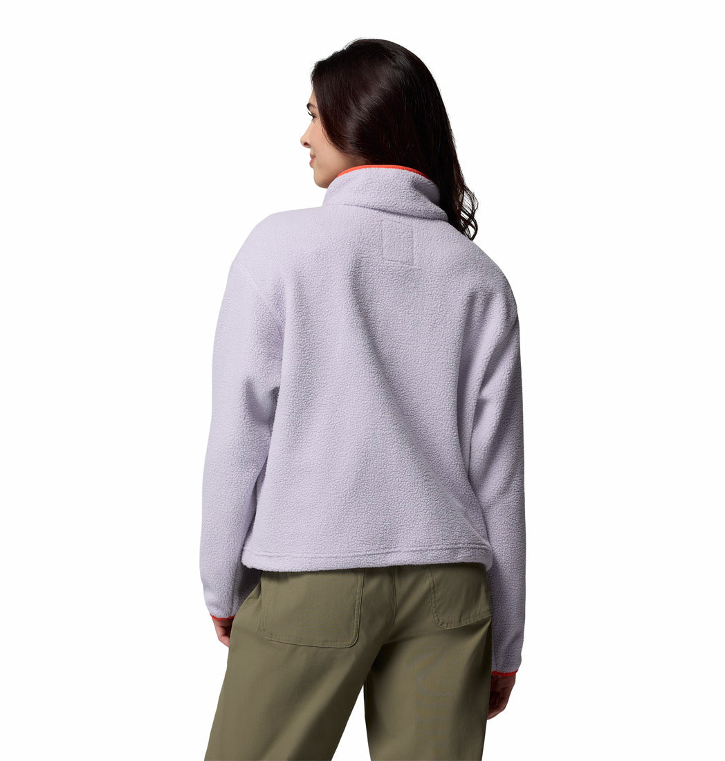Columbia Helvetia™ II Cropped Sherpa Half Snap Fleece Lavender