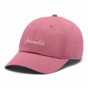 Pink Columbia cap on a white background