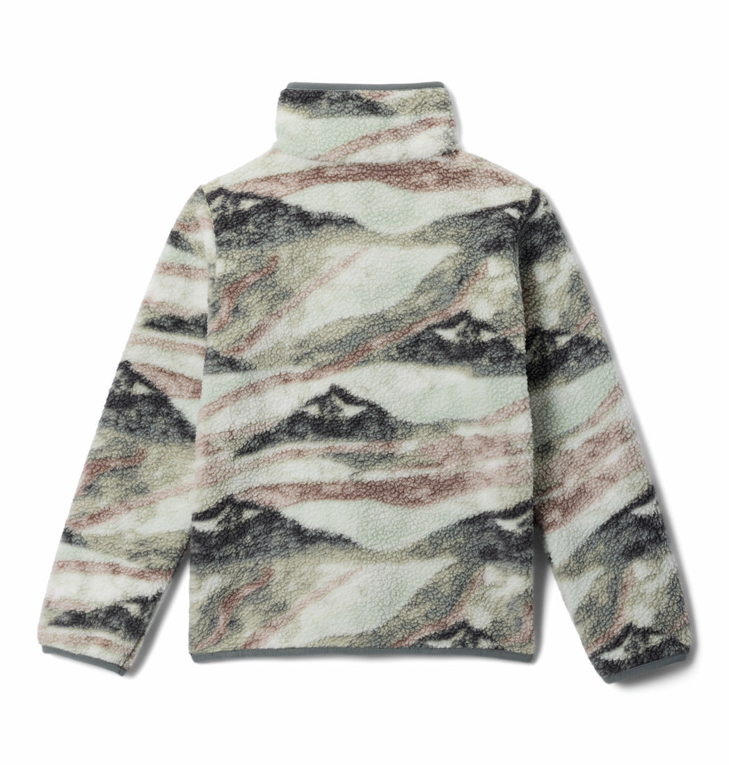 Columbia Youth Helvetia™ II Sherpa Half Snap Printed Fleece Sedona sage