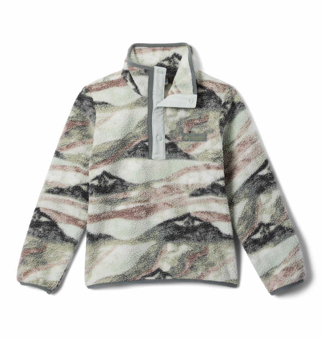 Columbia Youth Helvetia™ II Sherpa Half Snap Printed Fleece Sedona sage