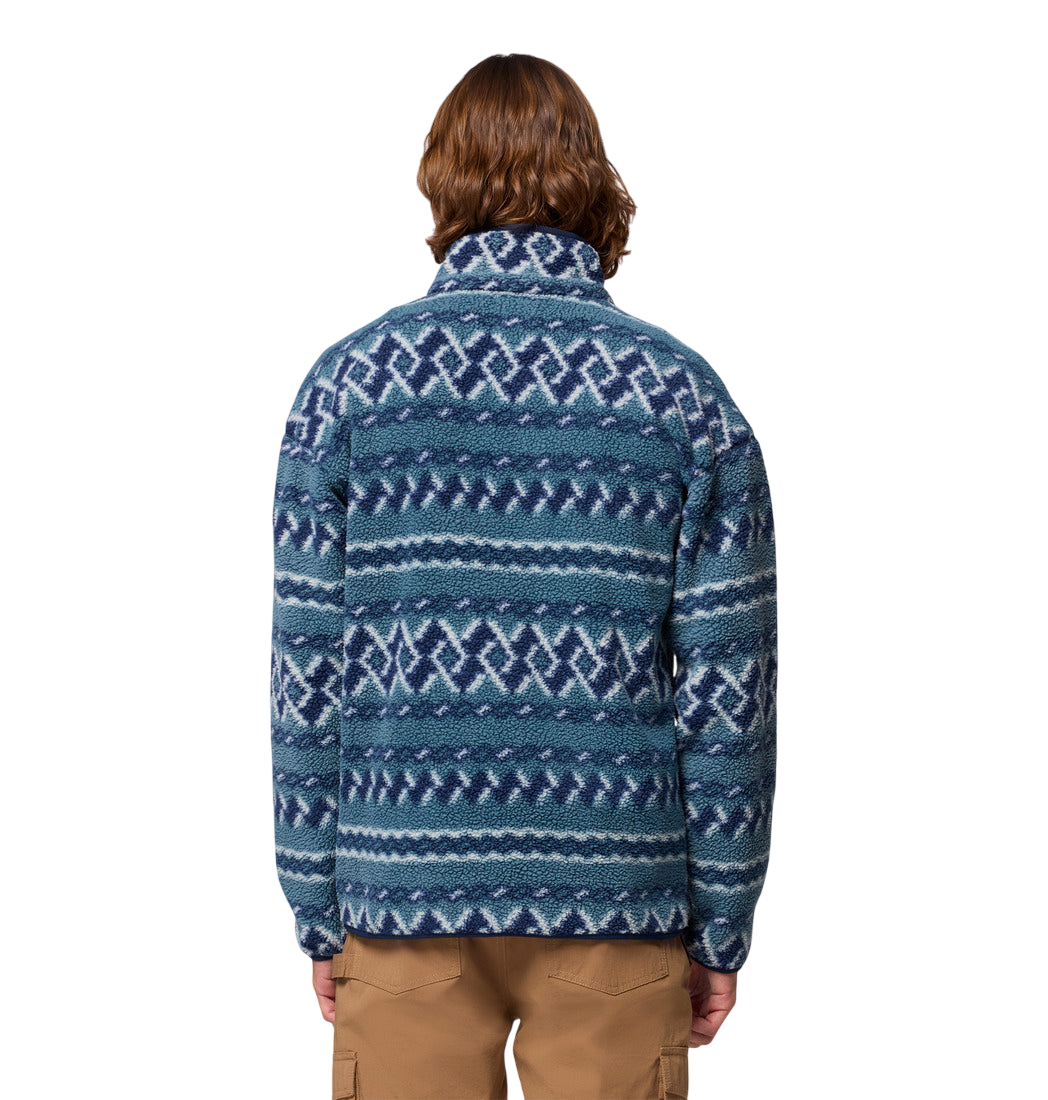 Columbia Men's Helvetia™ II Printed Half Snap Fleece Everblue