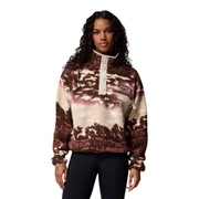 Columbia Women's Helvetia™ II Cropped Half Snap Printed Fleece Tobacco