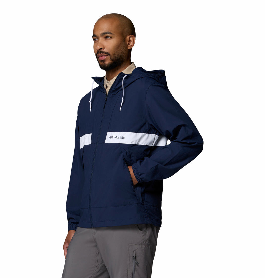 Columbia Spire Valley™ Hooded Windbreaker Navy White
