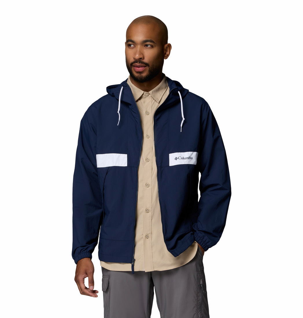 Columbia Spire Valley™ Hooded Windbreaker Navy White