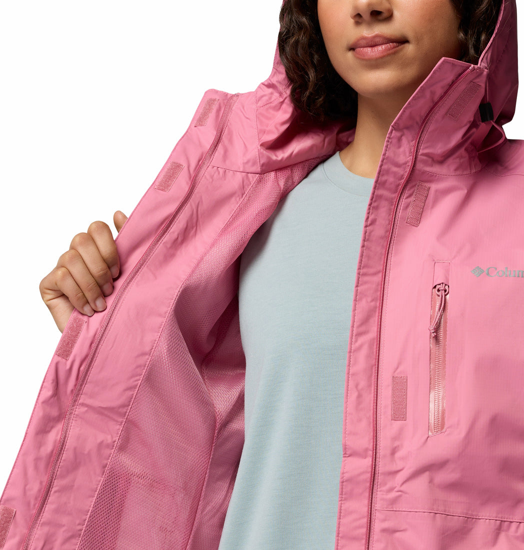 Columbia Women's Pouring Adventure™ III Waterproof Hiking Jacket Rosette