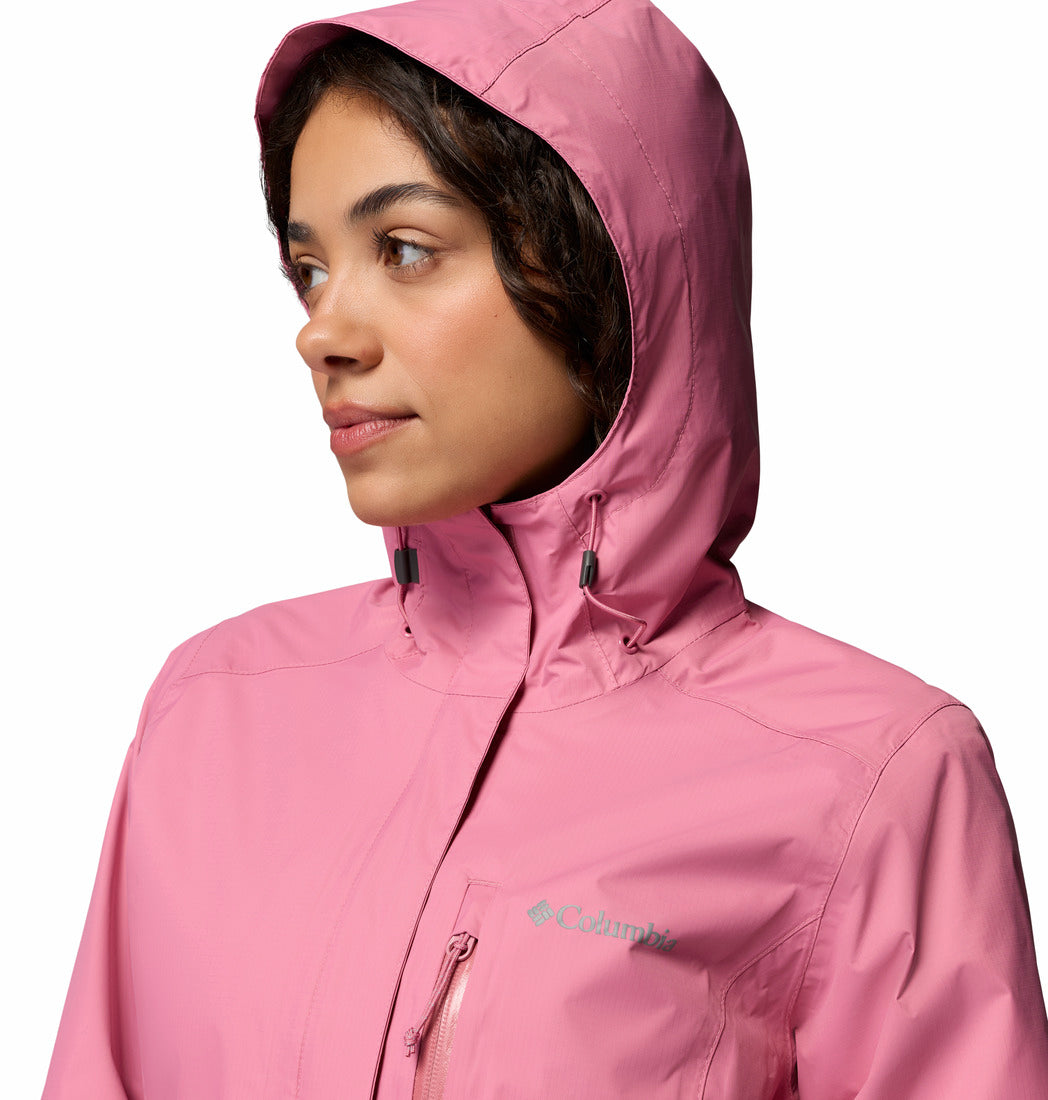 Columbia Women's Pouring Adventure™ III Waterproof Hiking Jacket Rosette