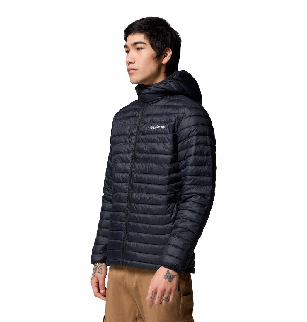 Columbia Men's Powder Pass™ Hooded Insulated Puffer Jacket Black