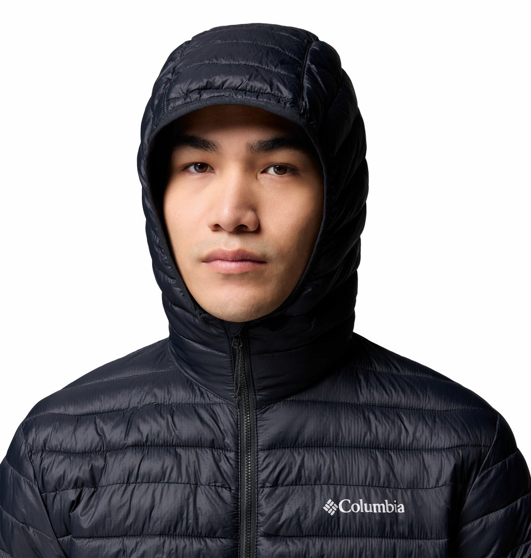 Columbia Men's Powder Pass™ Hooded Insulated Puffer Jacket Black