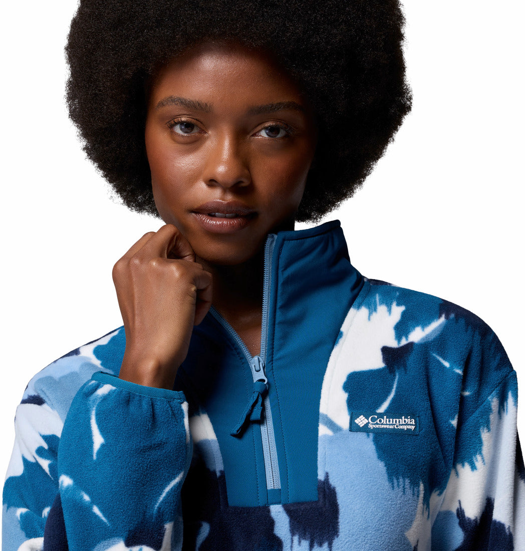 Columbia Women's Sequoia Grove™ II Printed Half Zip Fleece Phoenix Blue