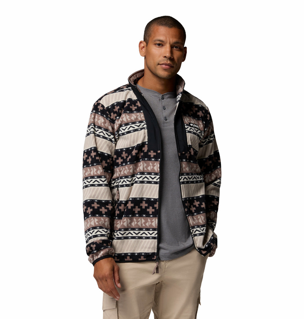 Columbia Men's Sequoia Grove™ II Printed Fleece Jacket Black Wizard