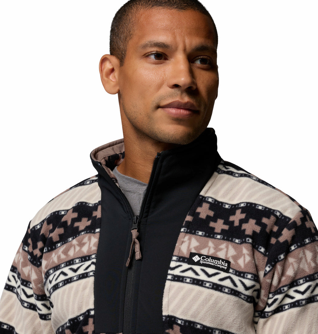 Columbia Men's Sequoia Grove™ II Printed Fleece Jacket Black Wizard