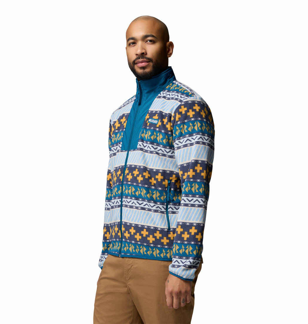 Columbia Men's Sequoia Grove™ II Printed Fleece Jacket Phoenix Blue