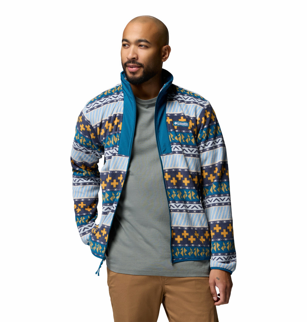 Columbia Men's Sequoia Grove™ II Printed Fleece Jacket Phoenix Blue
