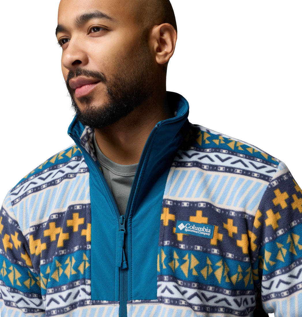 Columbia Men's Sequoia Grove™ II Printed Fleece Jacket Phoenix Blue