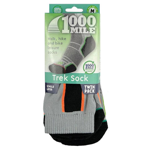 1000 Mile Trek Sock Men's Twin Pack