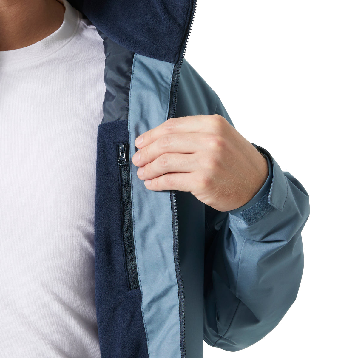 Helly Hansen Crew Hooded Midlayer Jacket 2.0 Washed Navy