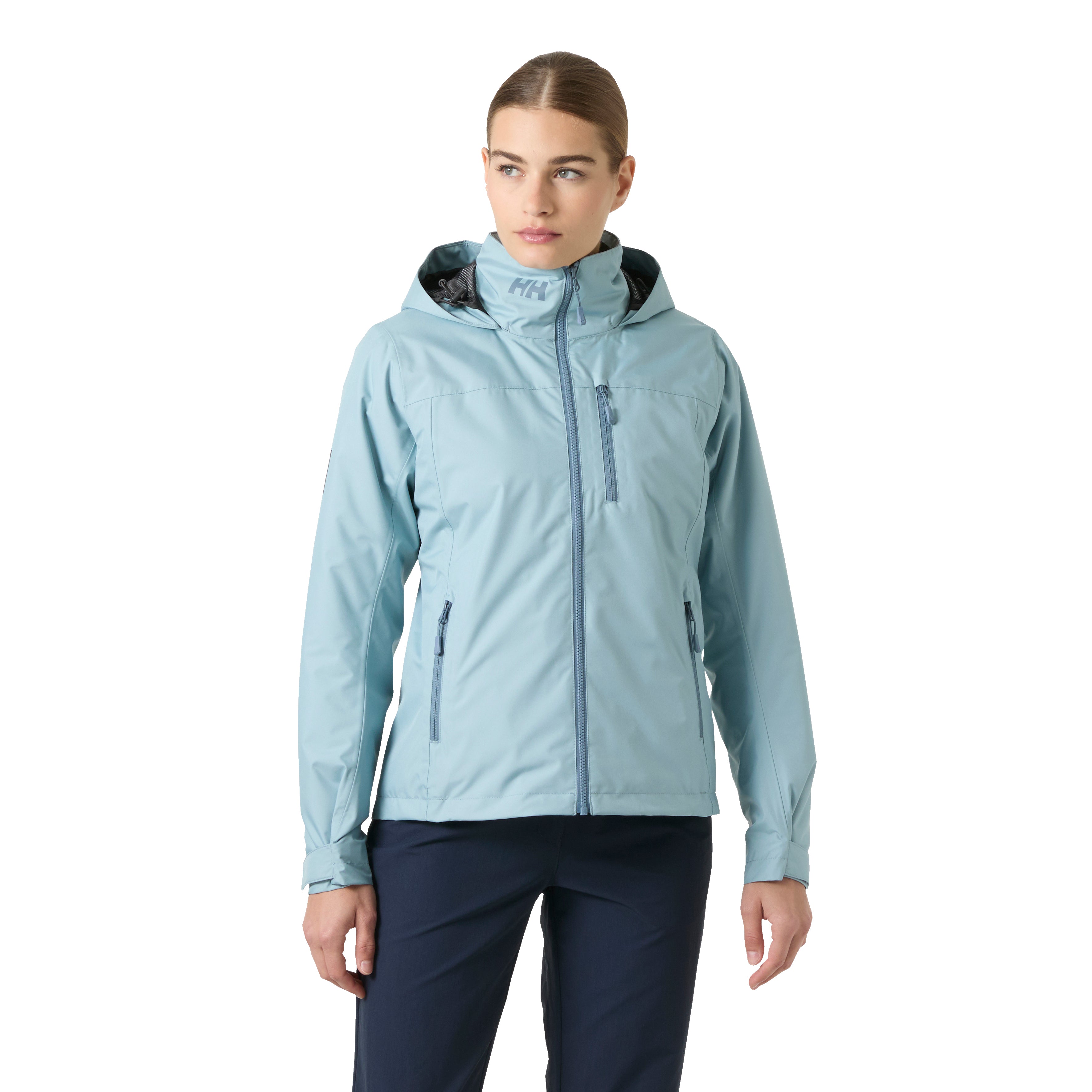 Helly Hansen Women's Crew Hooded Midlayer Jacket 2.0 Windy Blue