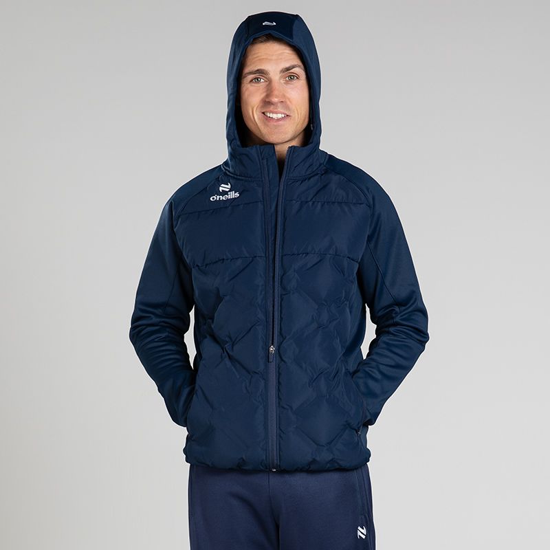 O’Neills Vortex Lightweight Hooded Padded Jacket Navy