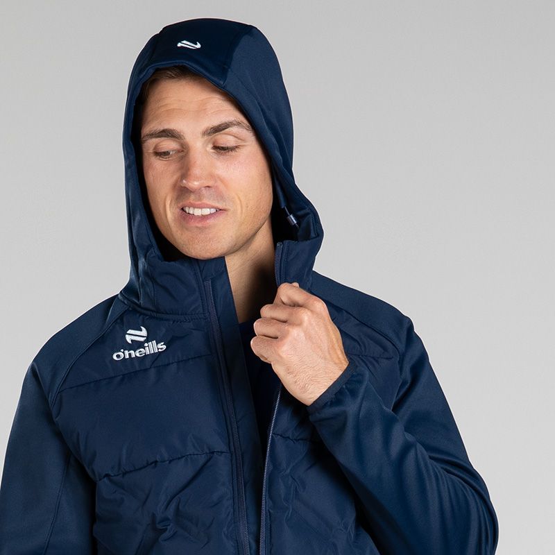 O’Neills Vortex Lightweight Hooded Padded Jacket Navy
