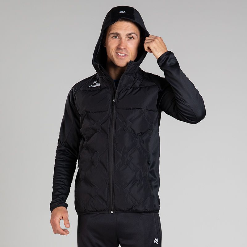 O’Neills Vortex Lightweight Hooded Padded Jacket Black