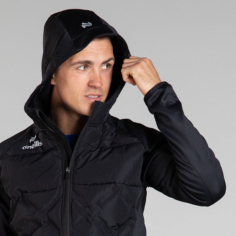 O’Neills Vortex Lightweight Hooded Padded Jacket Black