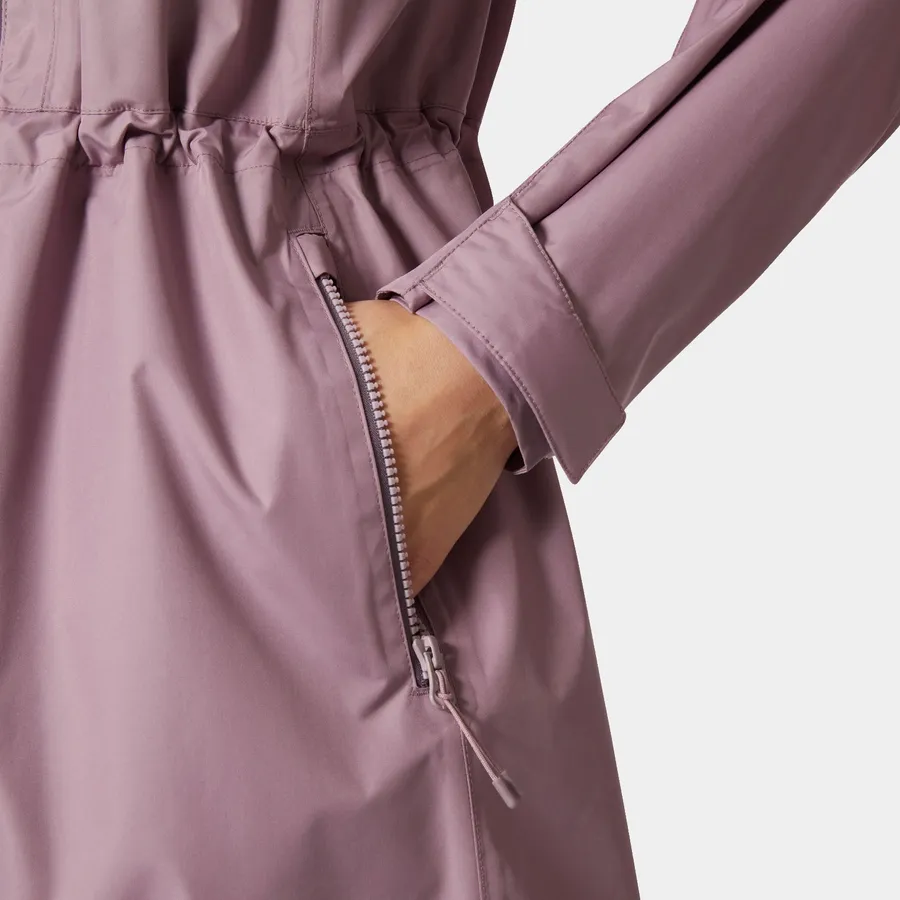 Helly Hansen Women's Westport Raincoat Purple Clay
