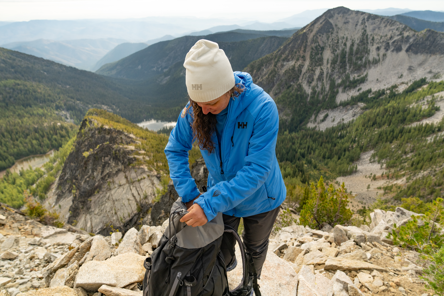 Helly Hansen Brand Beanie White