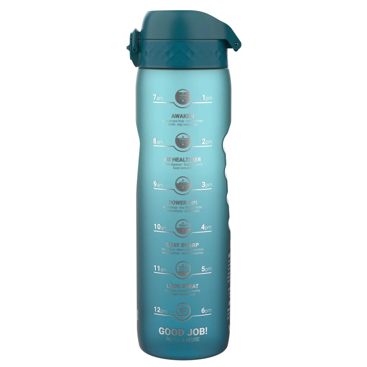 ION8 Quench 1L Waterbottle Sonic Teal Blue Motivator