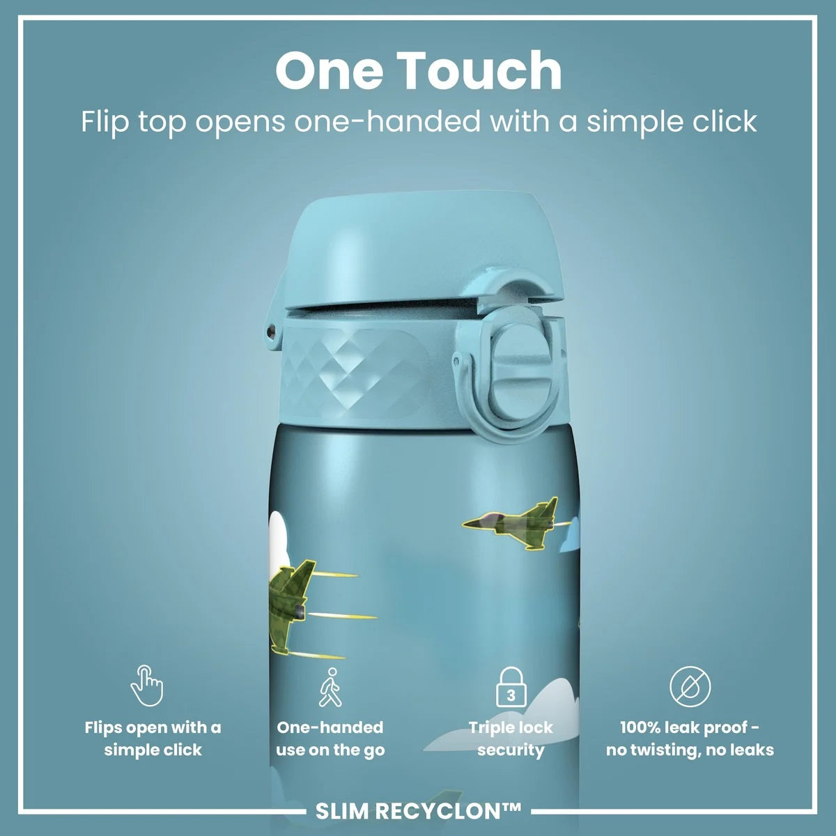ION8 Slim 500ML Jets Waterbottle