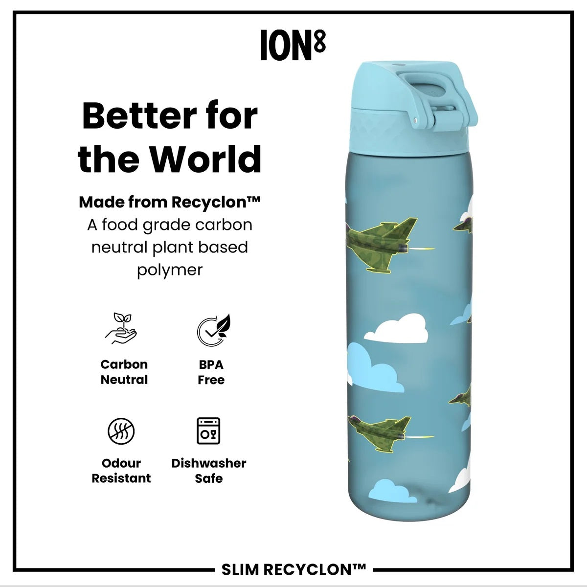 ION8 Slim 500ML Jets Waterbottle
