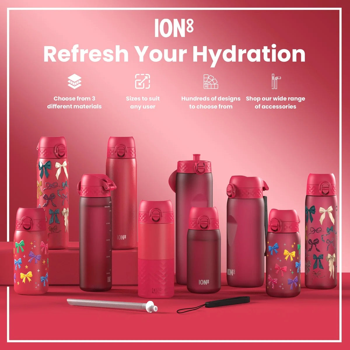 ION8 Tour 750ML Waterbottle Magenta