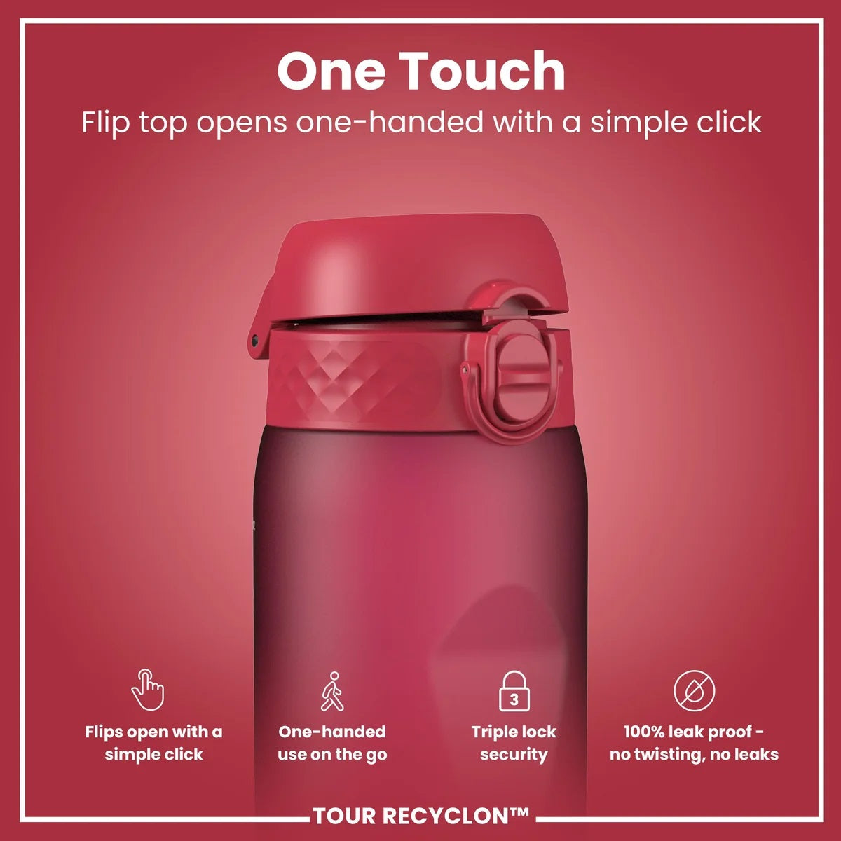 ION8 Tour 750ML Waterbottle Magenta