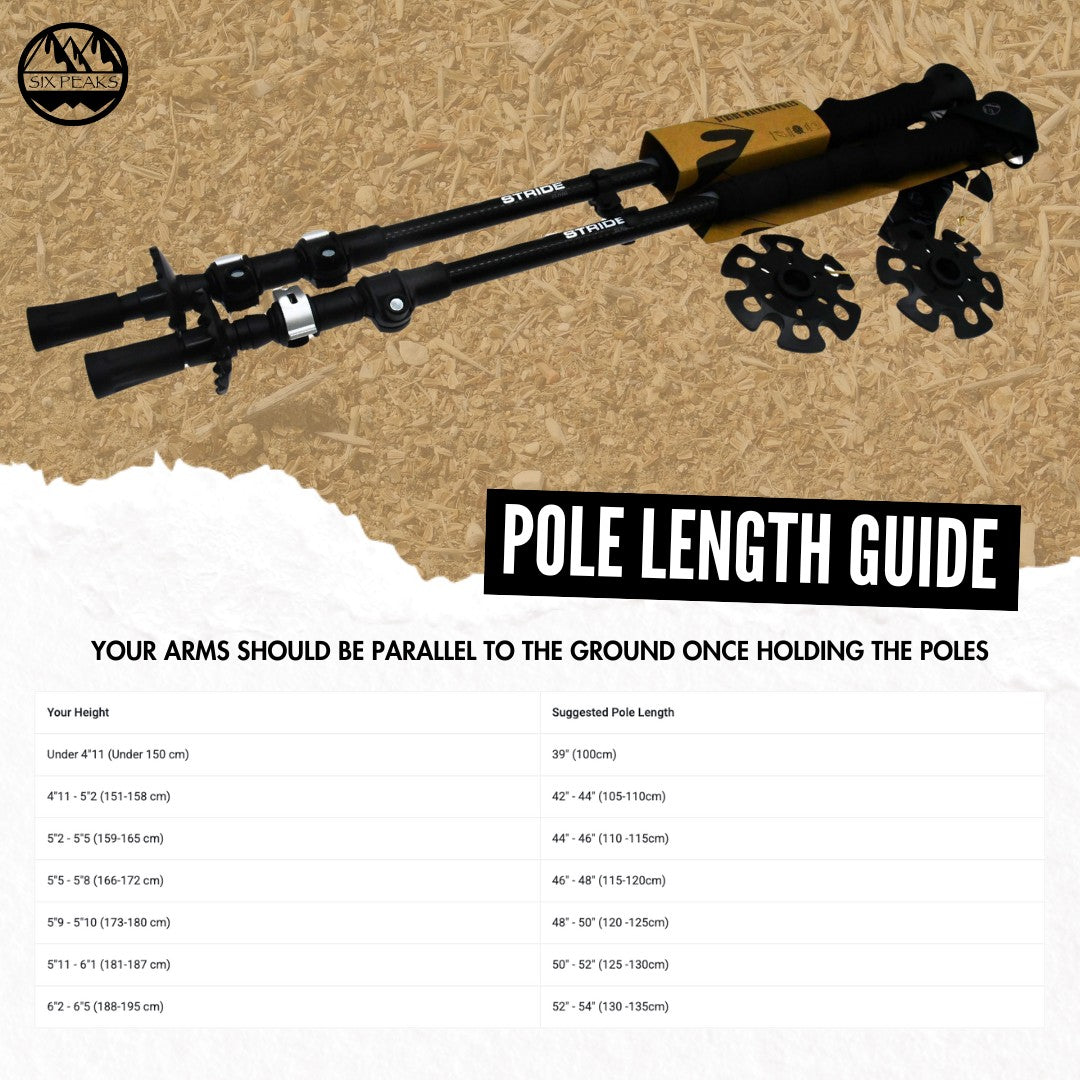 Six Peaks Stride Hiking Poles