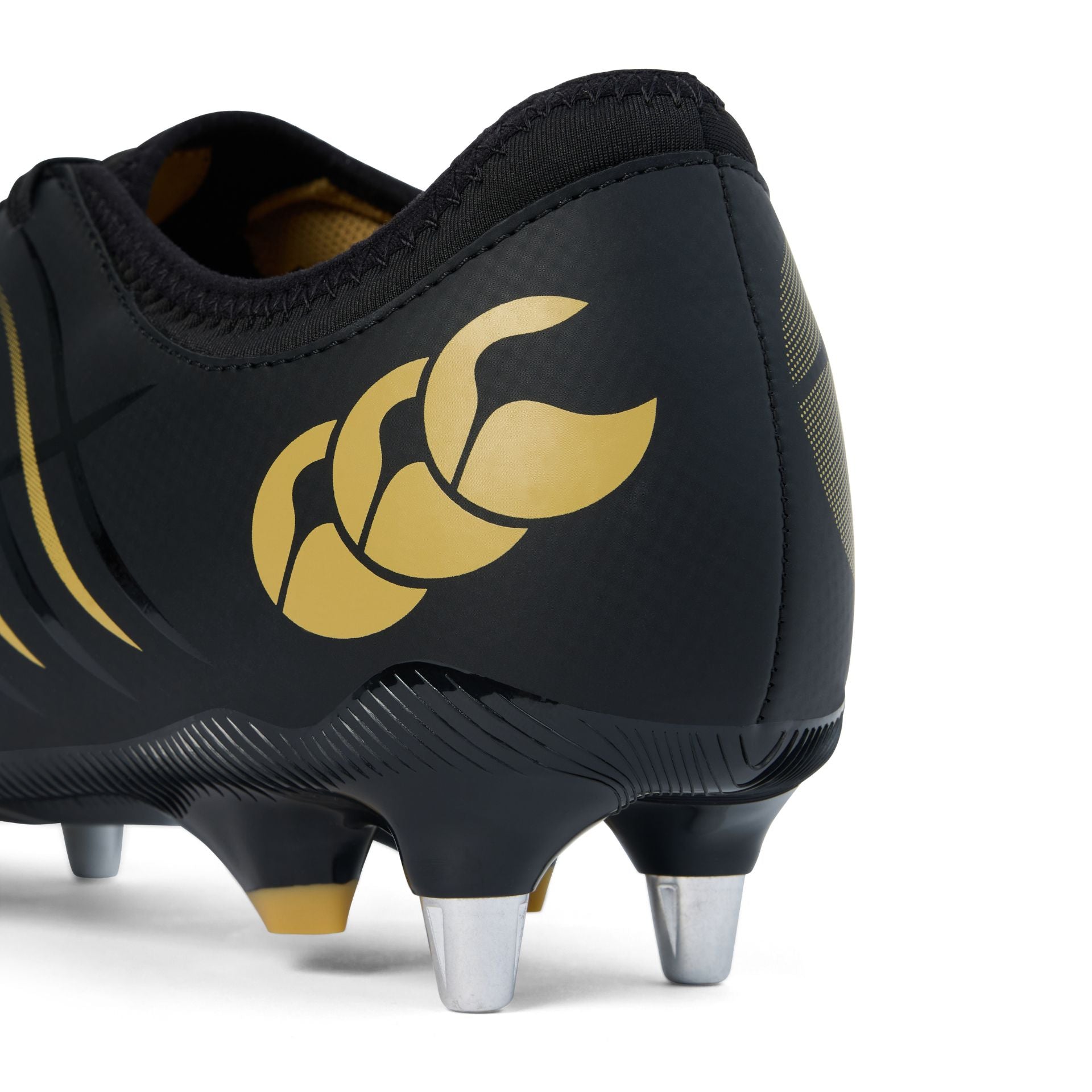 Canterbury Phoenix 2.0 Team Adults Soft Ground Rugby Boots Black Gold