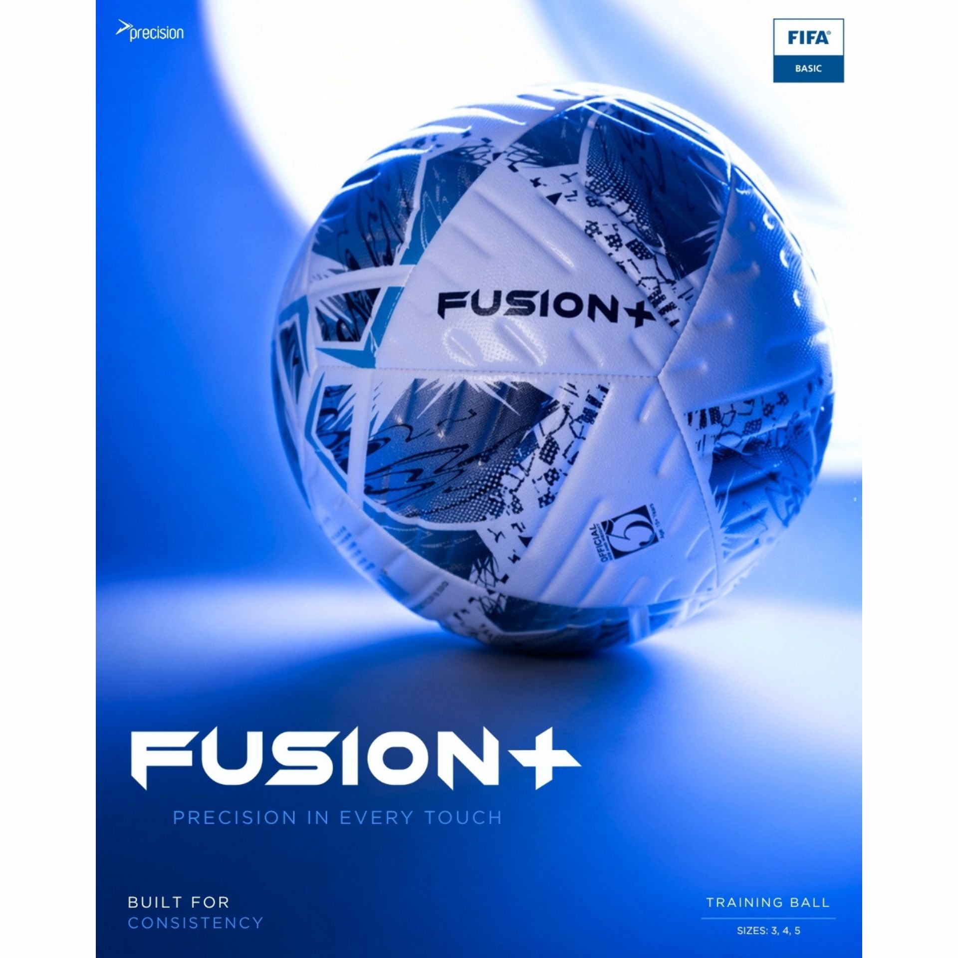 Precision Fusion+ FIFA Basic Training Ball Size 5