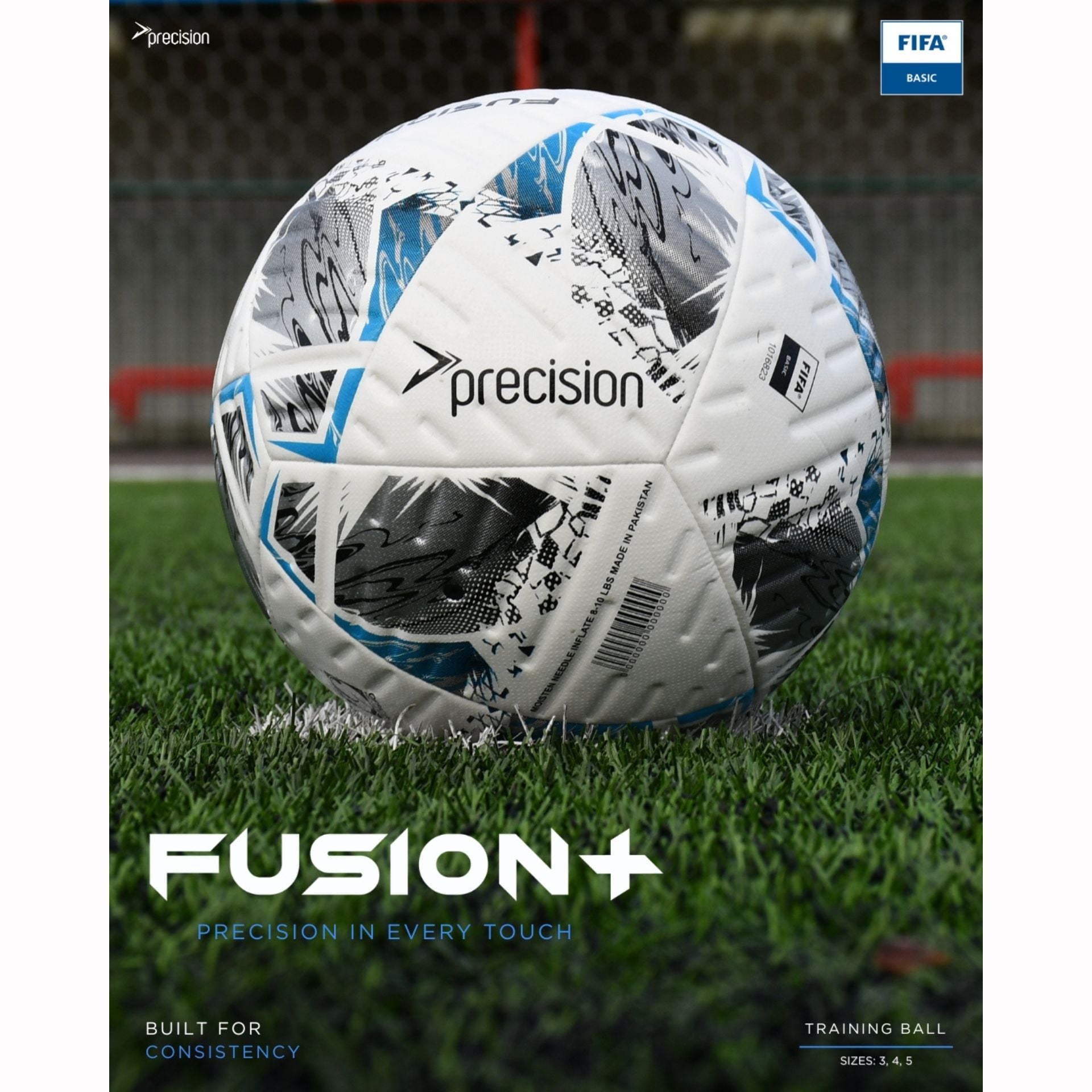 Precision Fusion+ FIFA Basic Training Ball Size 5