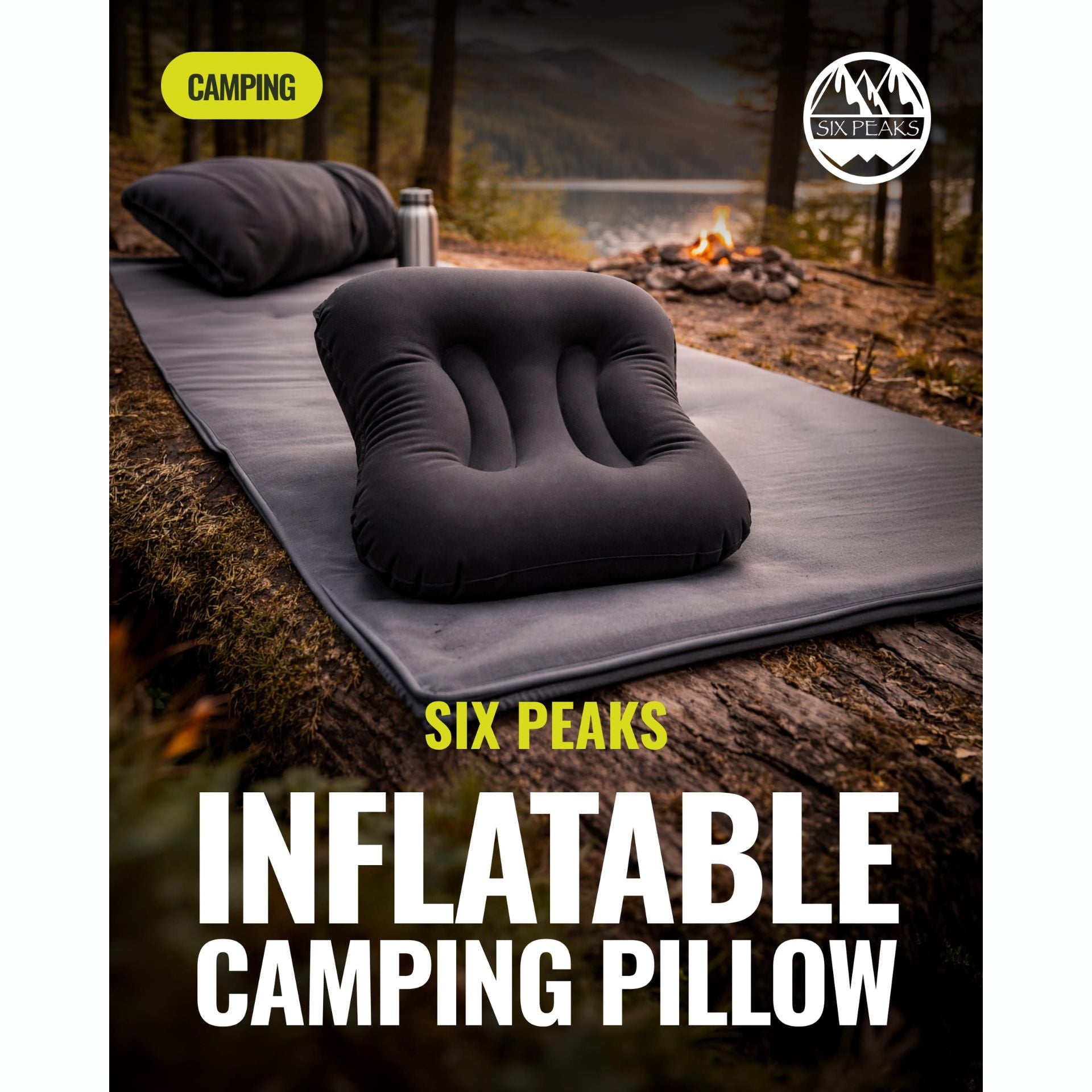 Six Peaks Inflatable Camping Pillow