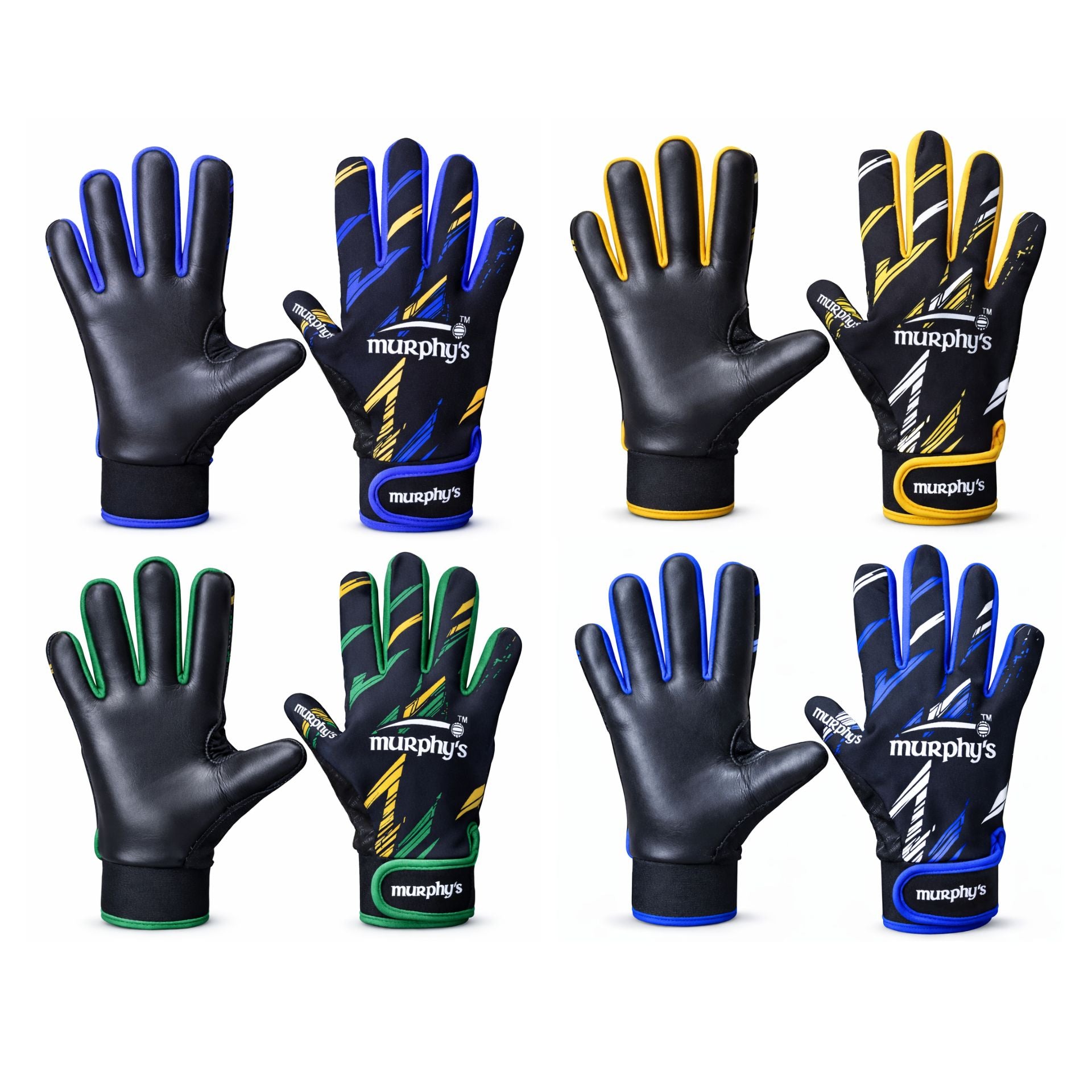 Murphy's Vision Gaelic Gloves Black Green Amber