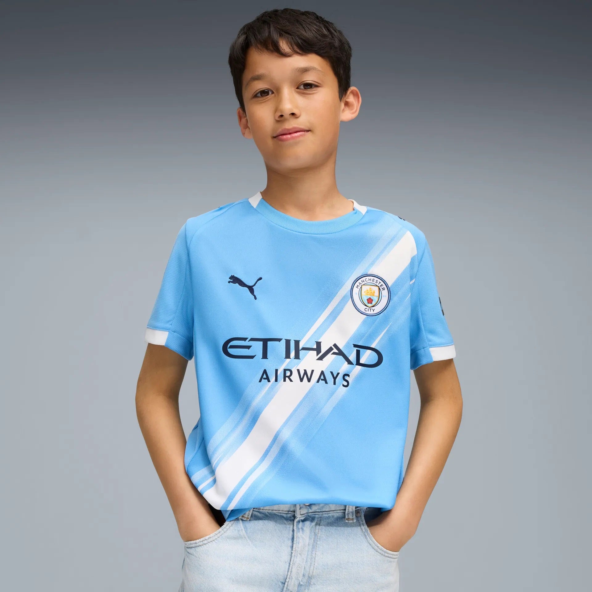 Puma Manchester City FC 25/26 Junior Home Jersey