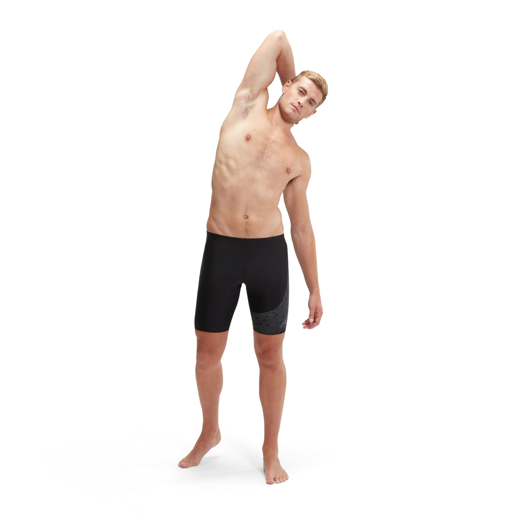 Speedo Men's Medley Logo Jammer Black Grey