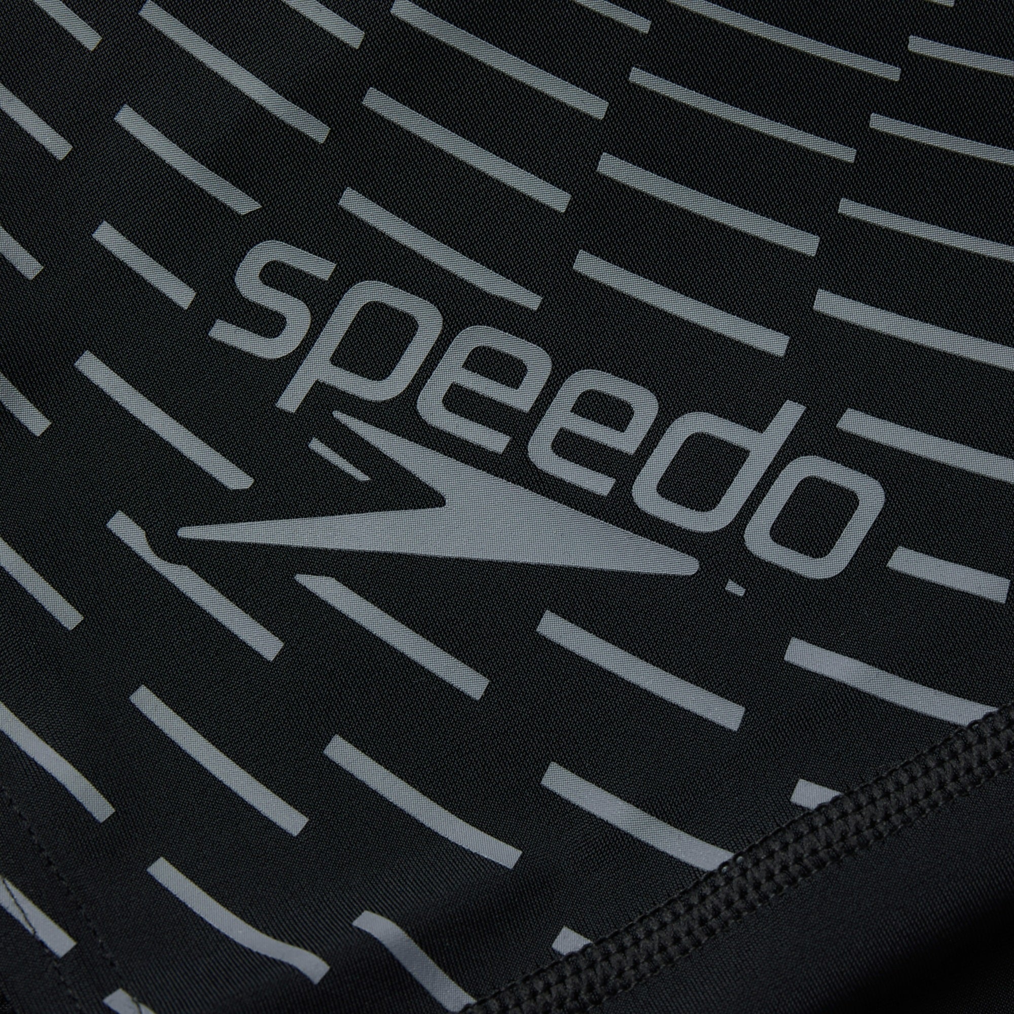 Speedo Kids Medley Logo Jammer Black Grey