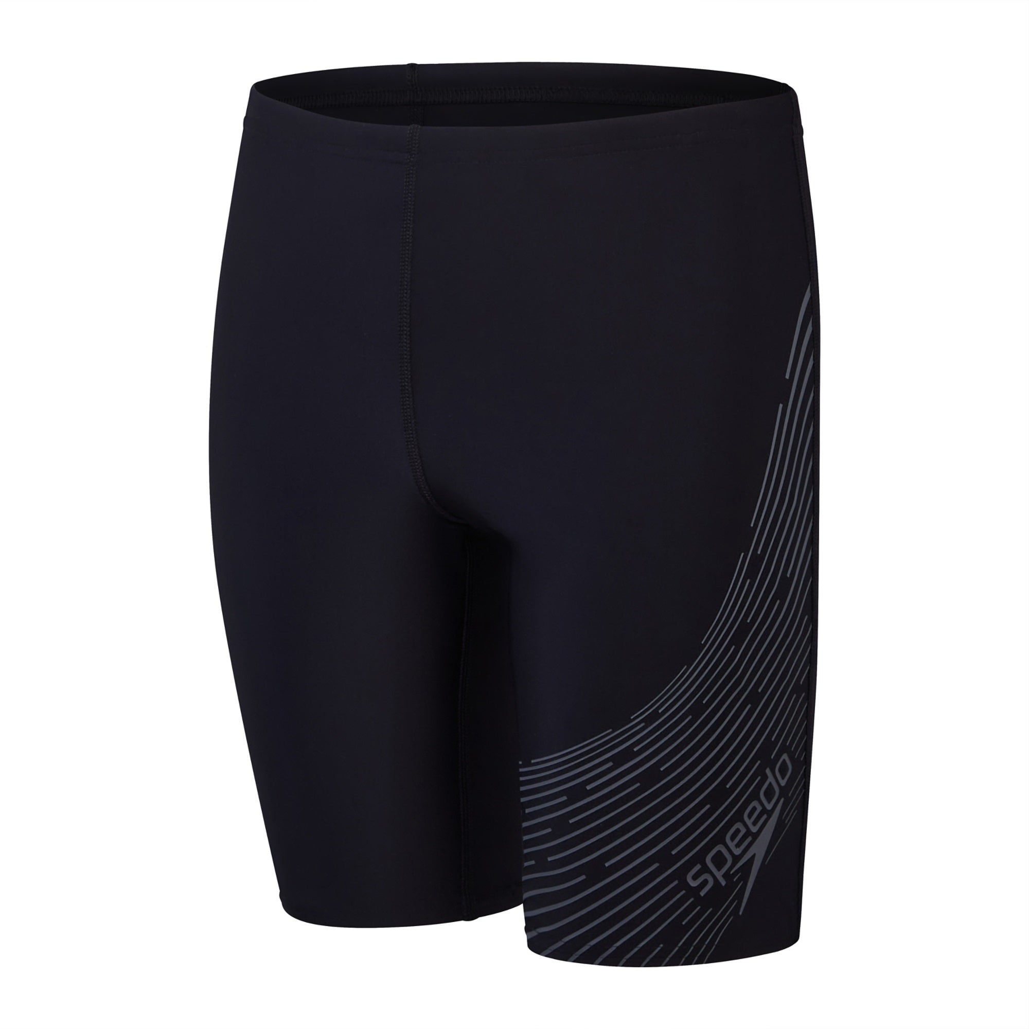 Speedo Kids Medley Logo Jammer Black Grey