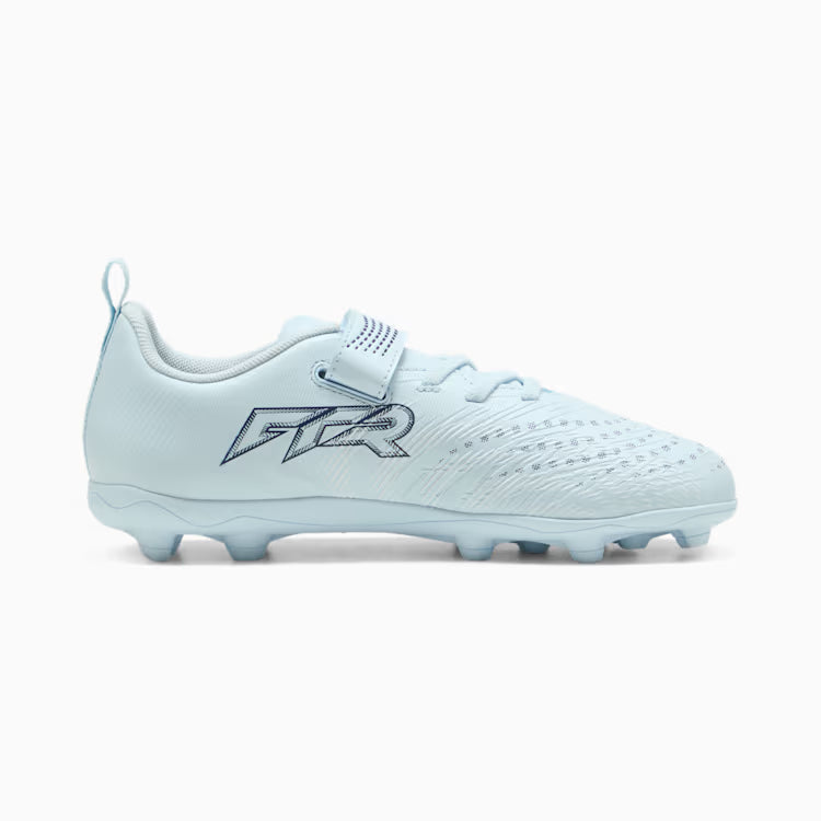 Puma Future 9 Play Firm Ground Velcro Junior Football Boots Icy Blue