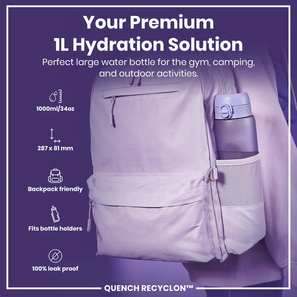ION8 Quench 1L Waterbottle Purple