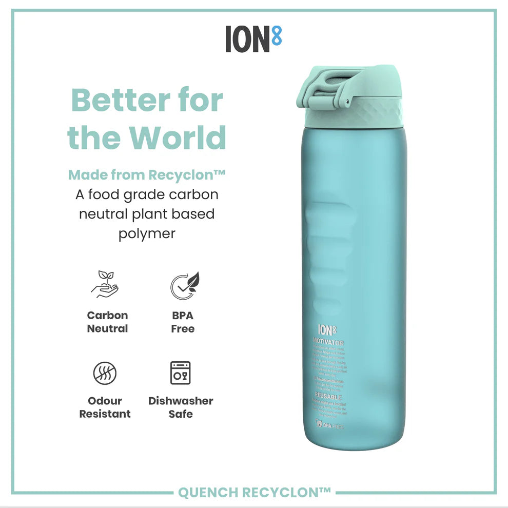 ION8 Quench 1L Waterbottle Sonic Blue Motivator