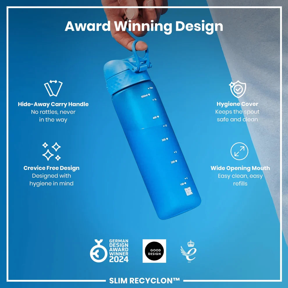 ION8 Slim 500ML Waterbottle Blue