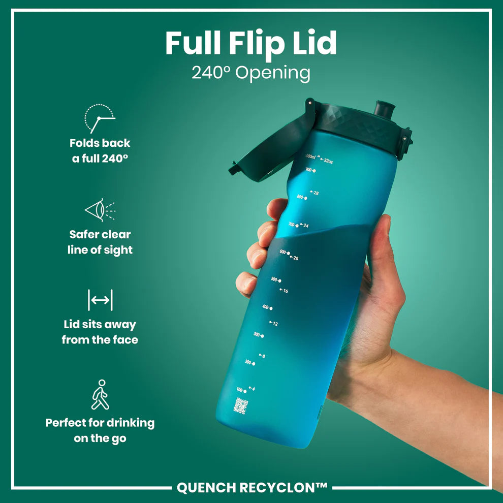 ION8 Quench 1L Waterbottle Aqua