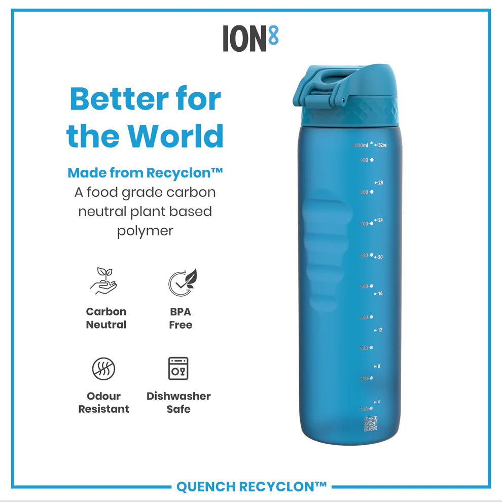 ION8 Quench 1L Waterbottle Blue