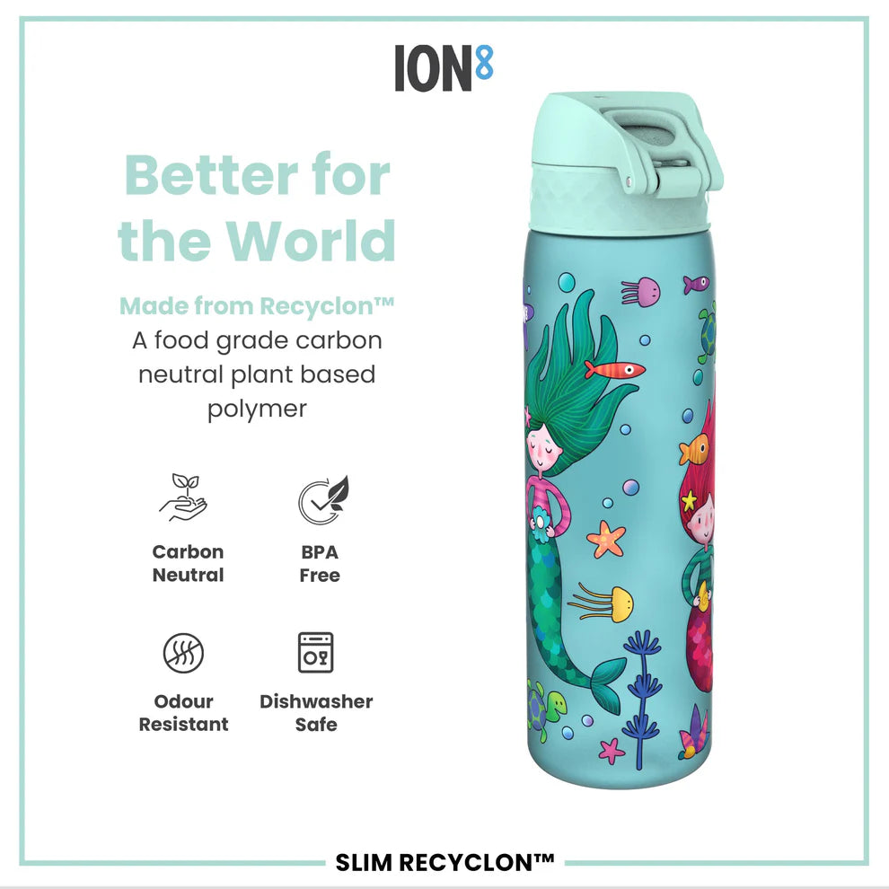ION8 Slim 500ML Waterbottle Mermaids